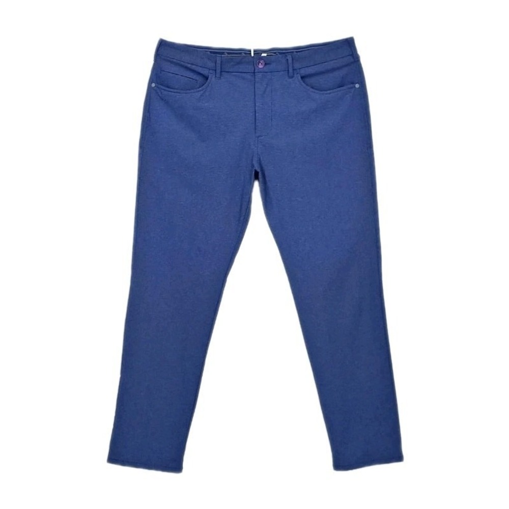 Tommy Bahama Pants Island Zone Flat Front Blue Stretch Performance Golf 33x31